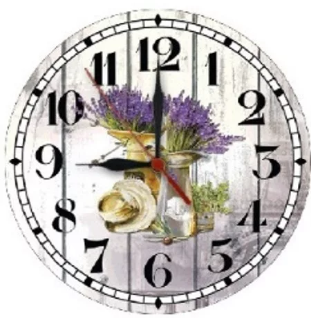 FALI ÓRA LEVENDULÁS 28CM