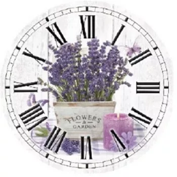 FALI ÓRA LEVENDULÁS 28CM