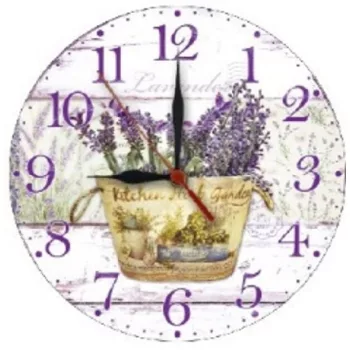 FALI ÓRA LEVENDULÁS 28CM