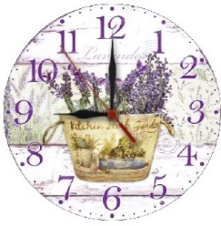 FALI ÓRA LEVENDULÁS 28CM