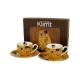 KÁVÉSKÉSZLET 2 SZEMÉLYES CSÉSZE+ALJ 110ML KLIMT KISS