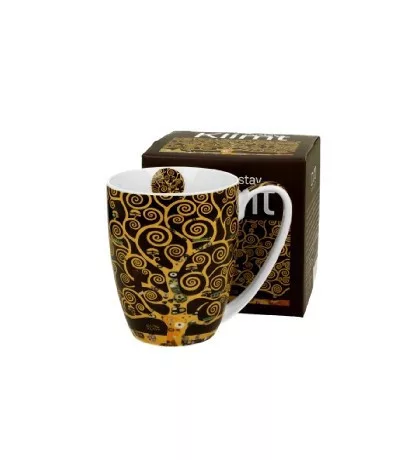 BÖGRE PORCELÁN 360ML KLIMT ÉLETFA BARNA