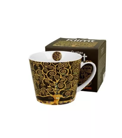 BÖGRE PORCELÁN 600ML KLIMT ÉLETFA BARNA