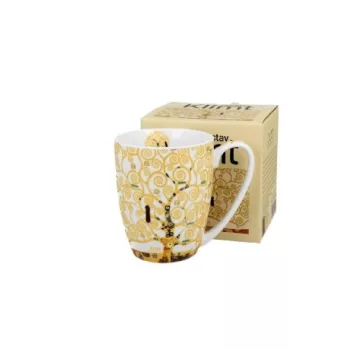 BÖGRE PORCELÁN 360ML KLIMT ÉLETFA EKRÜ