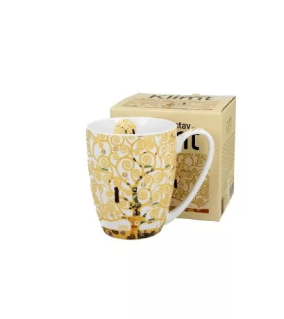 BÖGRE PORCELÁN 360ML KLIMT ÉLETFA EKRÜ