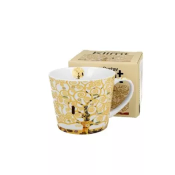BÖGRE PORCELÁN 600ML KLIMT ÉLETFA EKRÜ