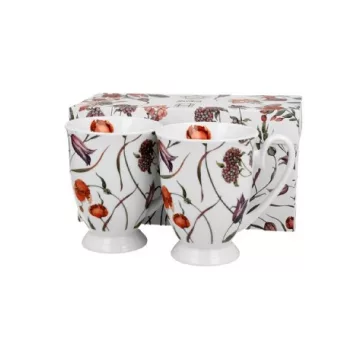 BÖGRE SZETT PORCELÁN 2DB-OS 340ML VIRÁG - MEADOW