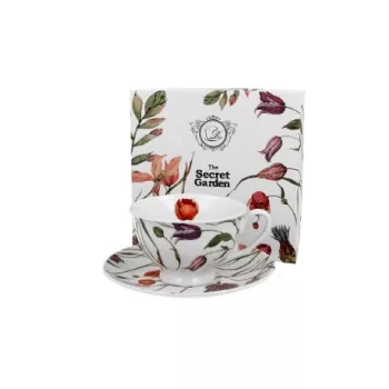 CSÉSZE+ALJ PORCELÁN 250ML VIRÁG - MEADOW