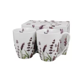 BÖGRE SZETT PORCELÁN 2DB-OS 360 ML CLASSIC LAVENDER