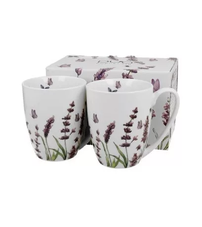 BÖGRE SZETT PORCELÁN 2DB-OS 360 ML CLASSIC LAVENDER