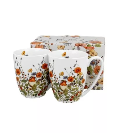 BÖGRE SZETT PORCELÁN 2DB-OS 360 ML WILD BIRD