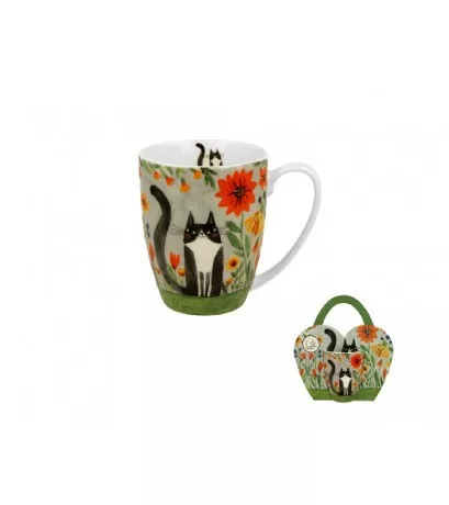 BÖGRE PORCELÁN 360ML MACSKÁS - MEADOW