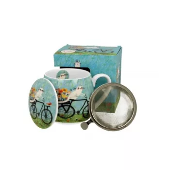 BÖGRE HORDÓS SZŰRŐS 430ML MACSKÁS - BICIKLI