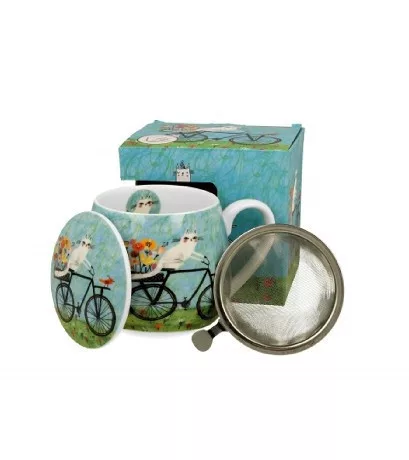 BÖGRE HORDÓS SZŰRŐS 430ML MACSKÁS - BICIKLI