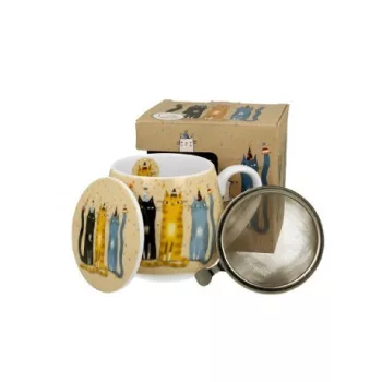 BÖGRE HORDÓS SZŰRŐS 430ML MACSKÁS - PARTY