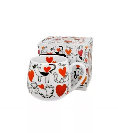 BÖGRE HORDÓS 430ML MACSKÁS - SZÍV