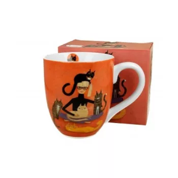 BÖGRE JUMBÓ PORCELÁN 1000ML MACSKÁS - CINDY