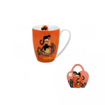 BÖGRE PORCELÁN 360ML MACSKÁS - CINDY