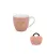 BÖGRE PORCELÁN 460ML SZÍV PINK