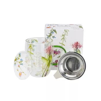   BÖGRE ÜVEG DUPLAFALÚ FÉM SZŰRŐVEL COLORS OF NATURE 350ML