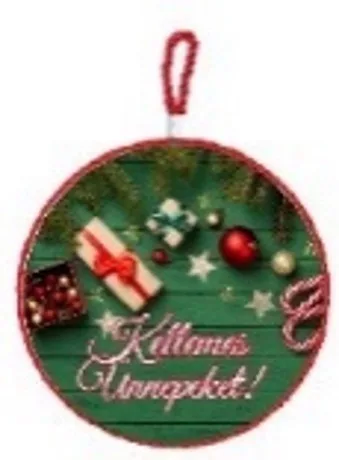 ALÁTÉT KERÁMIA - KELLEMES UNNEPEKET 16CM