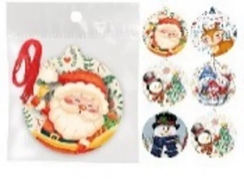 KARÁCSONYI FADÍSZ KÉSZLET - 6 DB - 9 CM