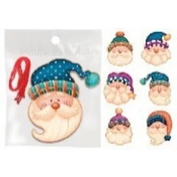 KARÁCSONYI FADÍSZ KÉSZLET - 6 DB - 9 CM