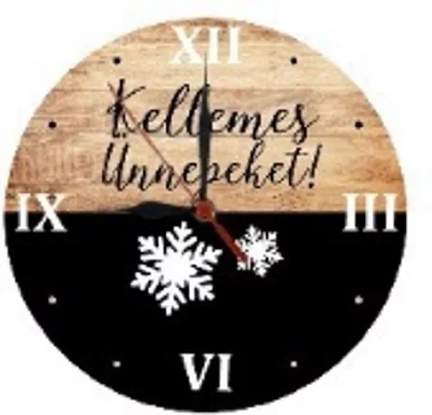 FALIÓRA-KARÁCSONYI DEKORÁCIÓ - KELLEMES UNNEPEKET! 28CM