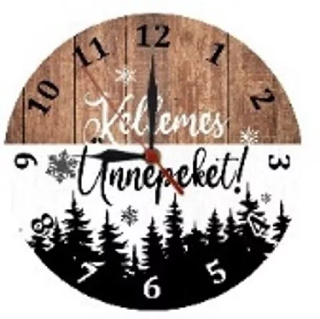 FALIÓRA-KARÁCSONYI DEKORÁCIÓ - KELLEMES UNNEPEKET! 28CM