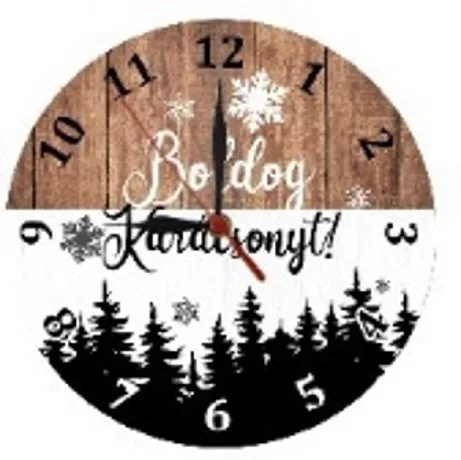 FALIÓRA-KARÁCSONYI DEKORÁCIÓ - BOLDOG KARACSONYT! 28CM