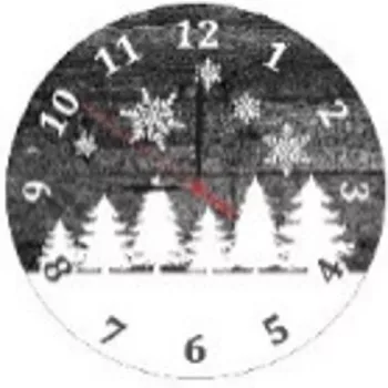 KARÁCSONYI FALIÓRA 28CM