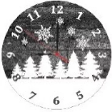 KARÁCSONYI FALIÓRA 28CM