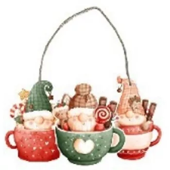 FÜGGŐ DEKORÁCIÓ - KARÁCSONYI DEKORÁCIÓ - 23X13CM