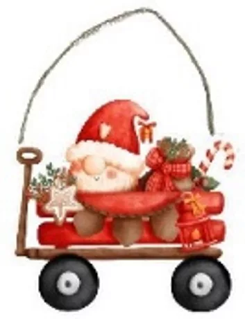 FÜGGŐ DEKORÁCIÓ - KARÁCSONYI DEKORÁCIÓ 20X13CM