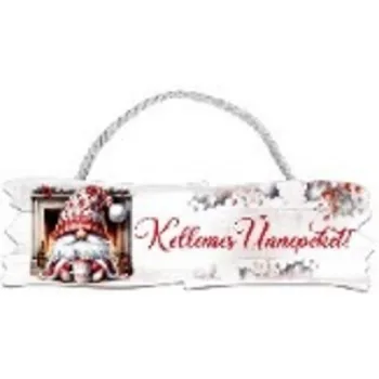 TÁBLA FA - 35X10CM - KELLEMES UNNEPEKET