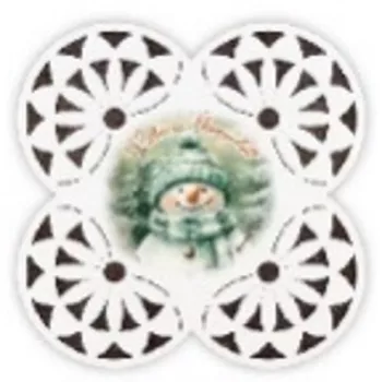 FA ALÁTÉT - 19X19CM - KELLEMES UNNEPEKET