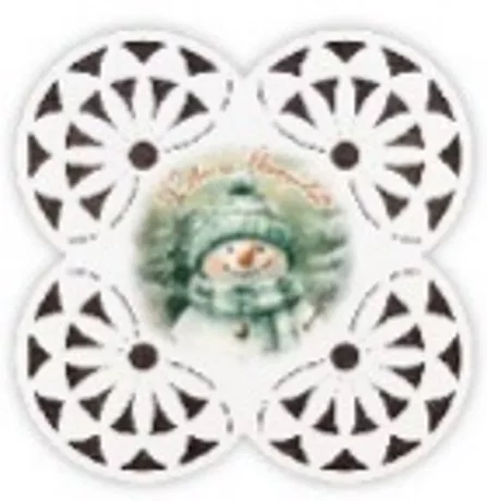 FA ALÁTÉT - 19X19CM - KELLEMES UNNEPEKET