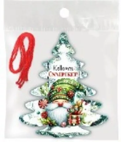 FA KARÁCSONYFA DÍSZ - 3DB - 9X11CM - KELLEMES UNNEPEKET