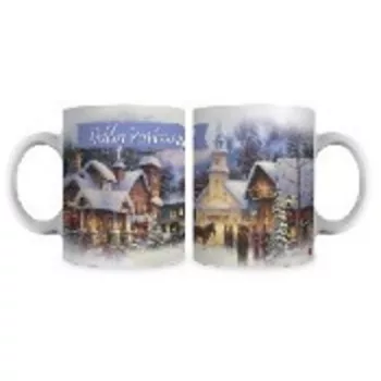 DÍSZÍTETT BÖGRE - BOLDOG KARACSONYT 350ML