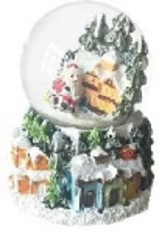 KARÁCSONYI HÓGÖMB 4,5X6X4,5CM