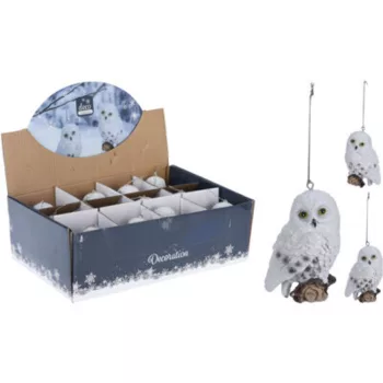  KARÁCSONYI FÜGGŐDEKOR PR. BAGOLY FARÖNKÖN 8x7x10CM GLITTERES 2F.