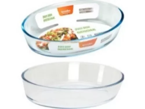 HŐÁLLÓ SÜTŐTÁL OVÁLIS ÜVEG 1,6L 26X18X6CM