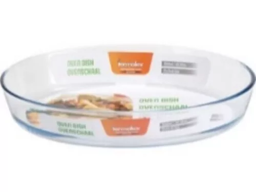 HŐÁLLÓ SÜTŐTÁL OVÁLIS ÜVEG 3L 35X24X6CM