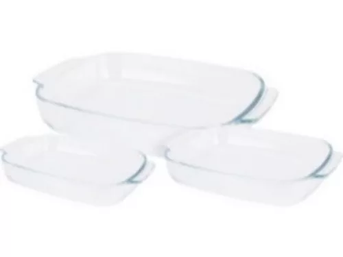 HŐÁLLÓ SÜTŐTÁL SZETT SZÖGLETES ÜVEG 2L/2,7L/3,8L