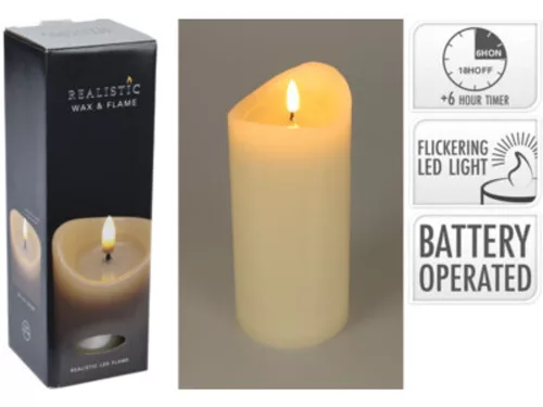 LED GYERTYA 7X7X20CM