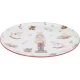 PORCELÁN TÁNYÉR, 268X26MM, 750 GRAMM. DIÓTÖRŐ MINTÁVAL