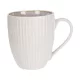 BÖGRE FEHÉR CSÍKOS STONEWARE 400ML