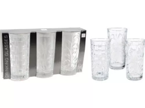 POHÁR ÜVEG 3DB-OS 380ML