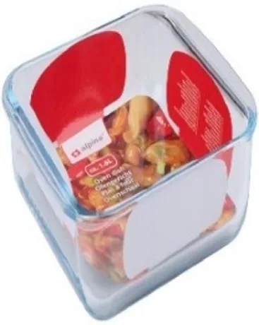 SÜTŐTÁL ÜVEG 1,6L 24,5X22X5CM ALPINA