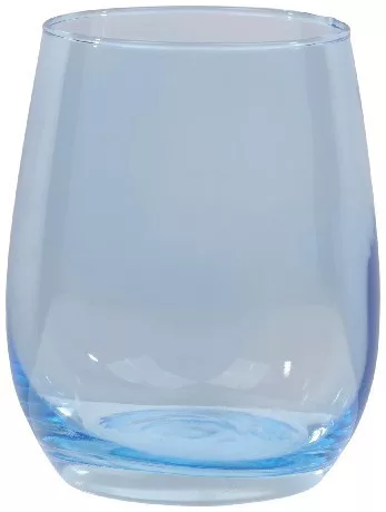 POHÁR ÜVEG KÉK 3DB 6.8X5X10.6CM 350ML 350GR ALPINA